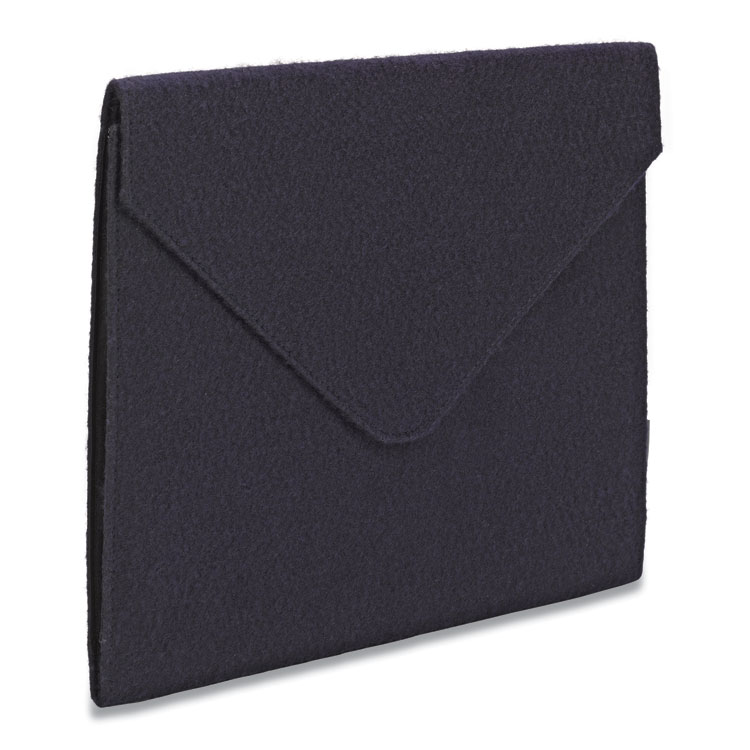 Smead Soft Touch Cloth Expanding Files, 2" Expansion, 1 Section, Snap Closure, Letter Size, Dark Blue (SMD70922)