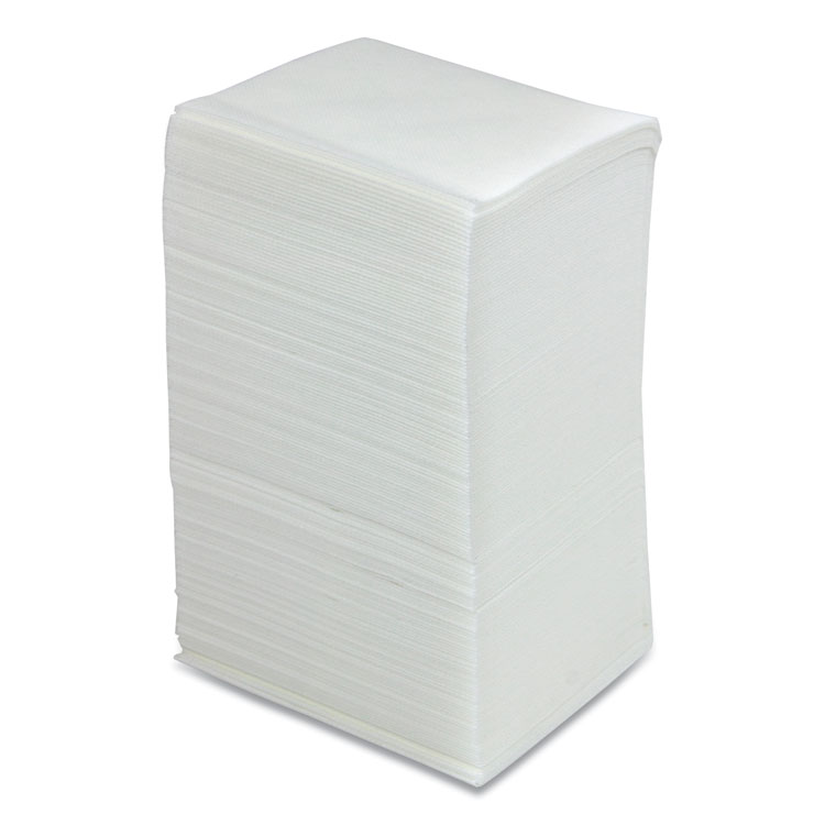 HOSPECO Easy Task F310 Wiper, Quarterfold, 1-Ply, 10 x 13, White, Zipper Bag, 175/Bag, 6 Bags/Carton (HOSNETF310QZRW)