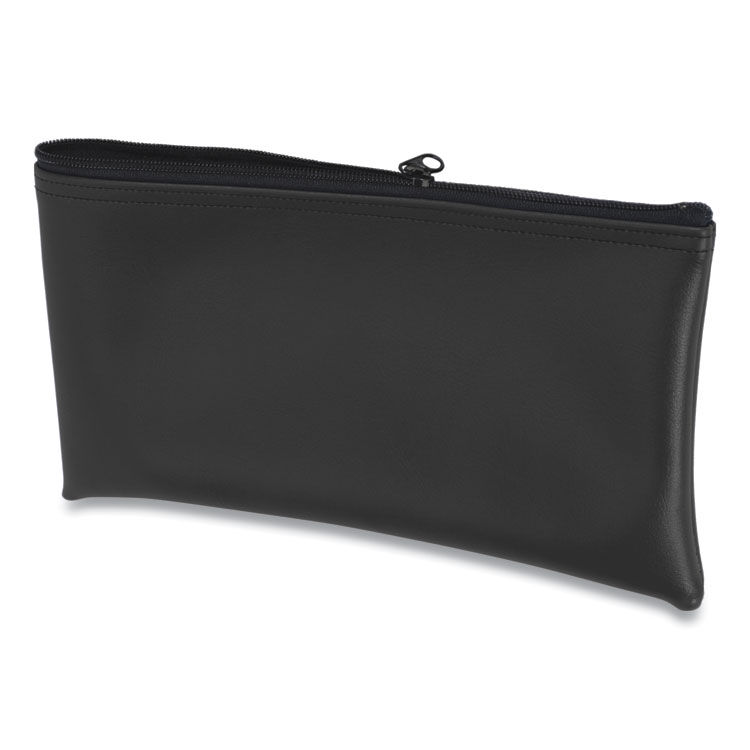 CONTROLTEK Fabric Deposit Bag, Vinyl, 6 x 11 x 1, Black (CNK530976)