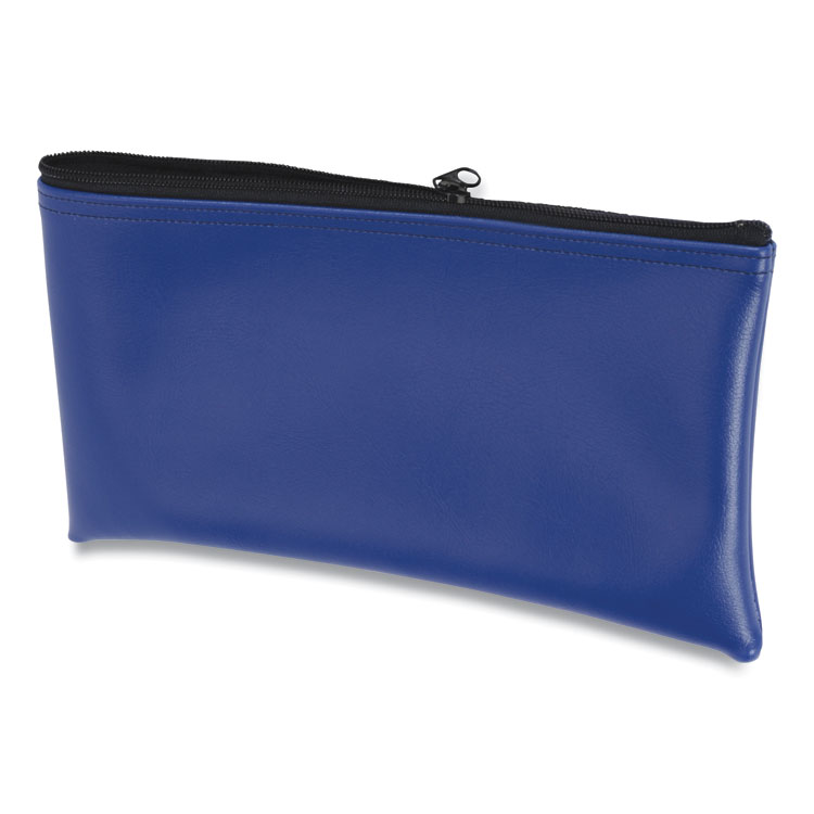 CONTROLTEK Fabric Deposit Bag, Vinyl, 6 x 11 x 1, Blue (CNK530979)