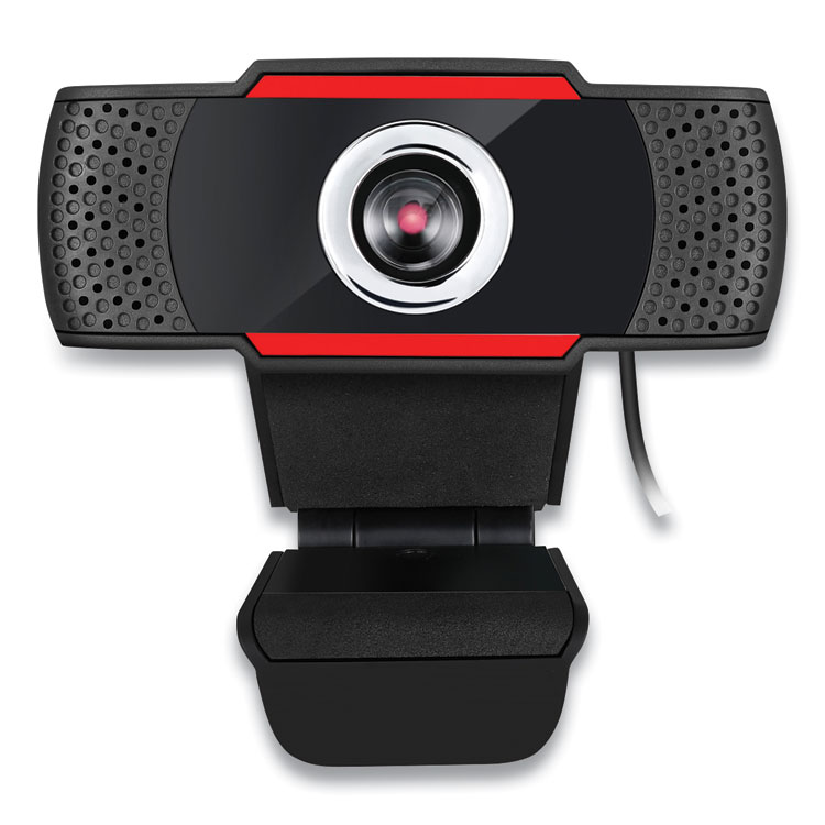 Adesso CyberTrack H3 720P HD USB Webcam with Microphone, 1280 pixels x 720 pixels, 1.3 Mpixels, Black (ADECYBERTRACKH3)