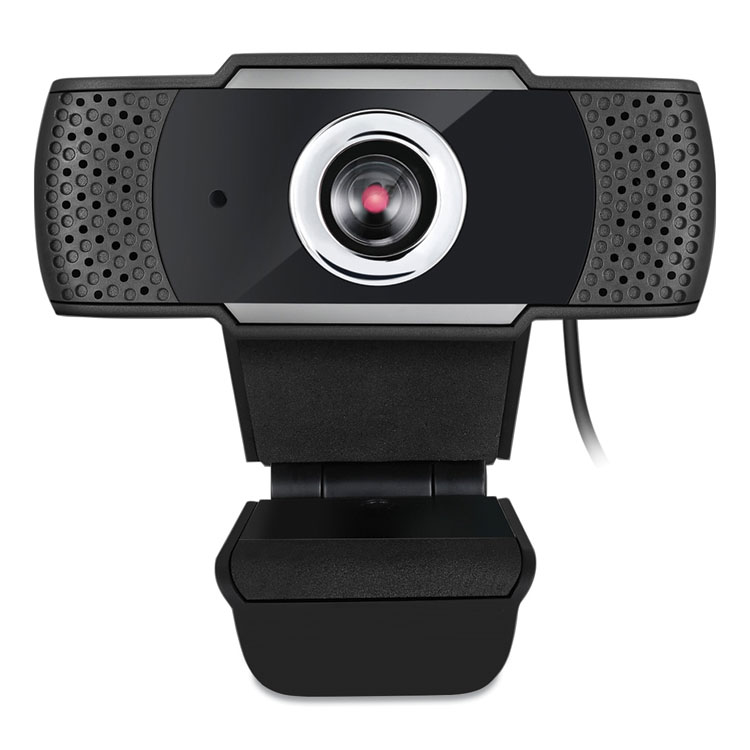 Adesso CyberTrack H4 1080P HD USB Manual Focus Webcam with Microphone, 1920 Pixels x 1080 Pixels, 2.1 Mpixels, Black (ADECYBERTRACKH4)