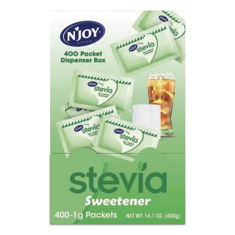 N'Joy Stevia Artificial Sweetener, 0.04 oz Packet, 400/Box (NJO83221)