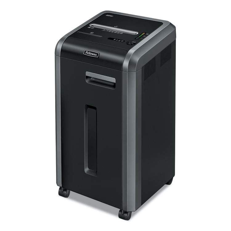 Fellowes Powershred 225Ci 100% Jam Proof Cross-Cut Shredder, 22 Manual Sheet Capacity (FEL3825001)