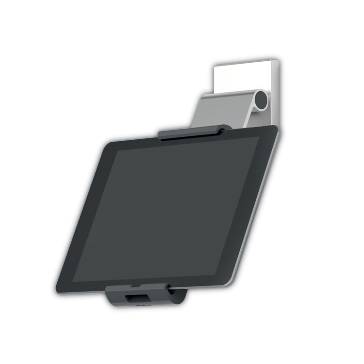 Durable Mountable Tablet Holder, Silver/Charcoal Gray (DBL893523)
