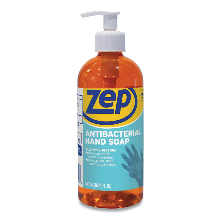 Zep Antibacterial Hand Soap, Floral Scent, 16.9 oz, 12/Carton (ZPPR46101)