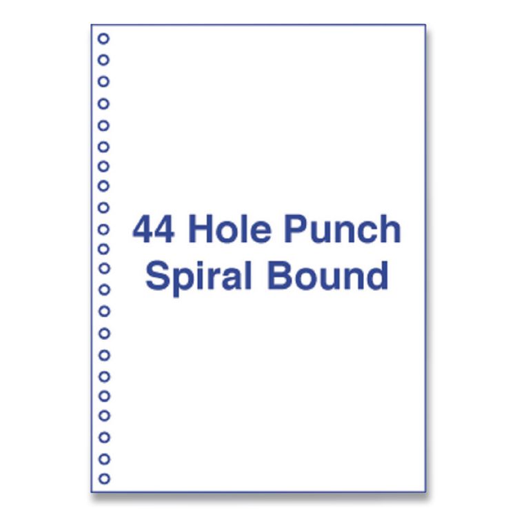 Alliance Perforated and Punched Laser Cut Sheets, 44-Hole Side Punched, 20 lb Bond Weight, 8.5 x 11, White, 500/Ream (AIP30774)