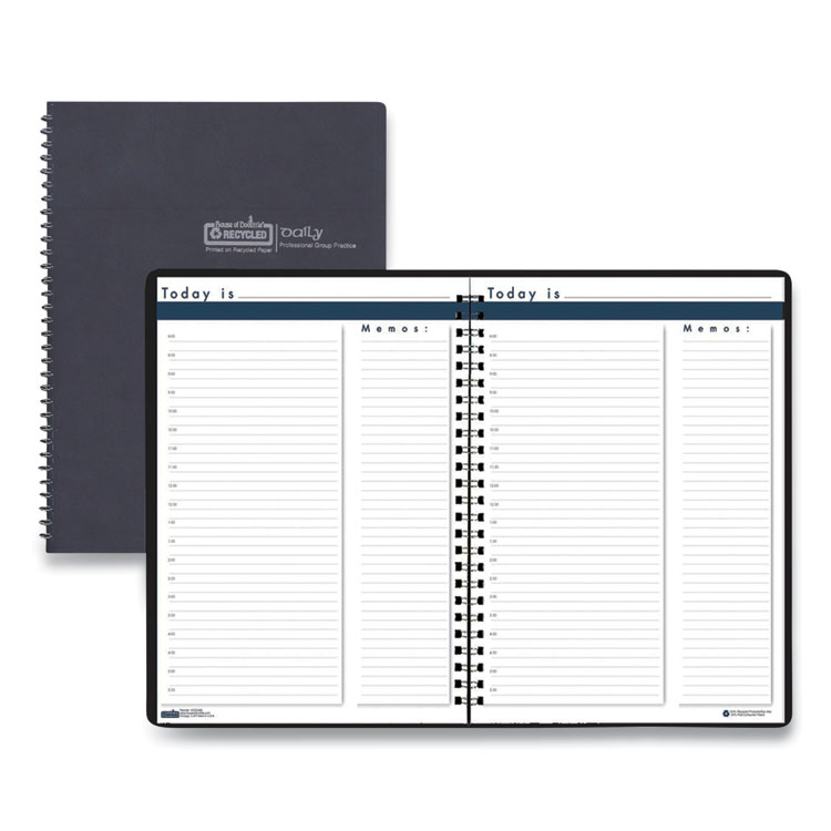 House of Doolittle Recycled Undated Assignment Book For Intermediate Grades, 40-Weeks: Eight-Subject Day, Blue Cover, (100) 11 x 8.5 Sheets (HOD58807)