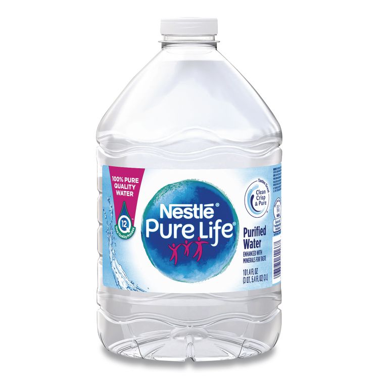 Nestle Waters Pure Life Purified Water, 101.4 oz Bottle, 6/Pack (NLE12386172)