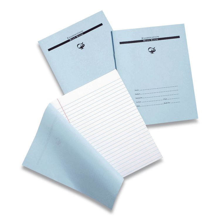 Pacon Examination Bluebook, Wide/Legal Rule, Blue Cover, (10) 8.5 x 7 Sheets (PACBB788)