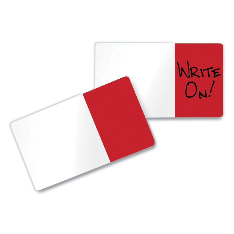 Redi-Tag Easy-To-Read Self-Stick Index Tabs, 0.43" Wide, Red, 50/Pack (RTG76801)