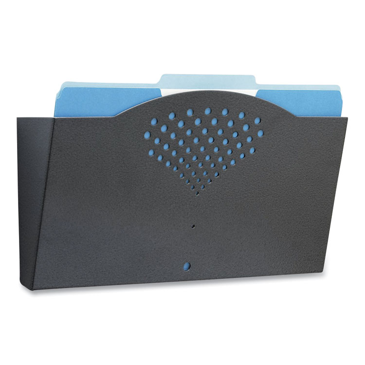 Safco Steel Wall Pocket, Legal Size, 15" x 3" x 9", Black (SAF3171BL)