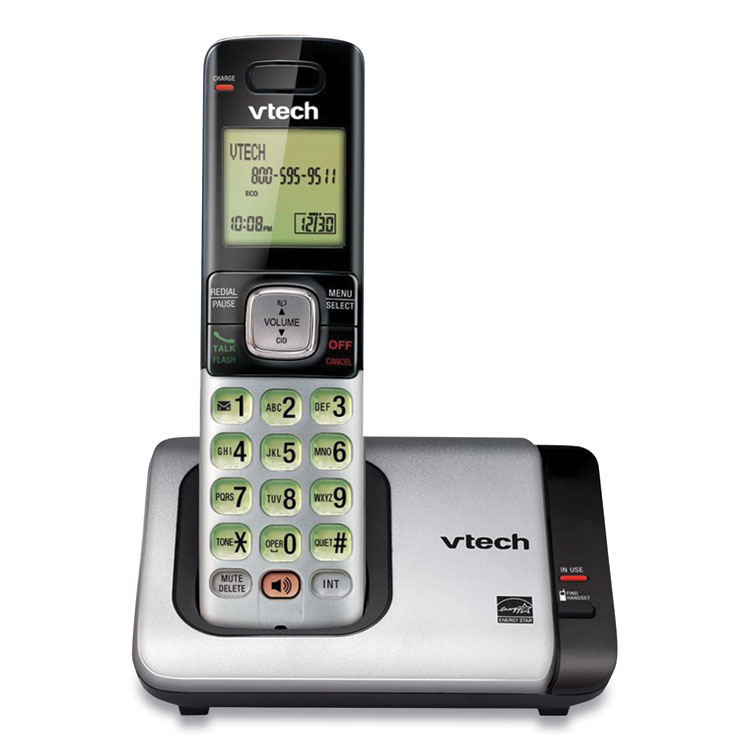 Vtech CS6719 Cordless Telephone, Black/Silver (VTECS6719)