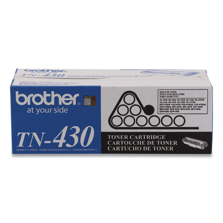 BROTHER INTL. CORP. TN430 Toner, 3,000 Page-Yield, Black (BRTTN430)