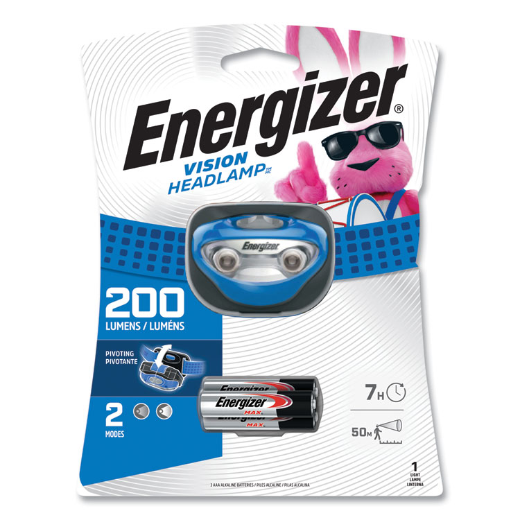 Energizer LED Headlight, 3 AAA Batteries (Included), Blue (EVEHDA32E)