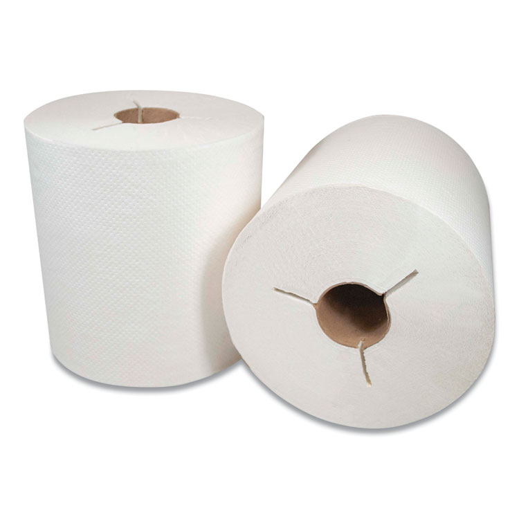 Morcon Tissue Morsoft Controlled Towels, Y-Notch, 1-Ply, 8" x 800 ft, White, 6 Rolls/Carton (MOR400WY)