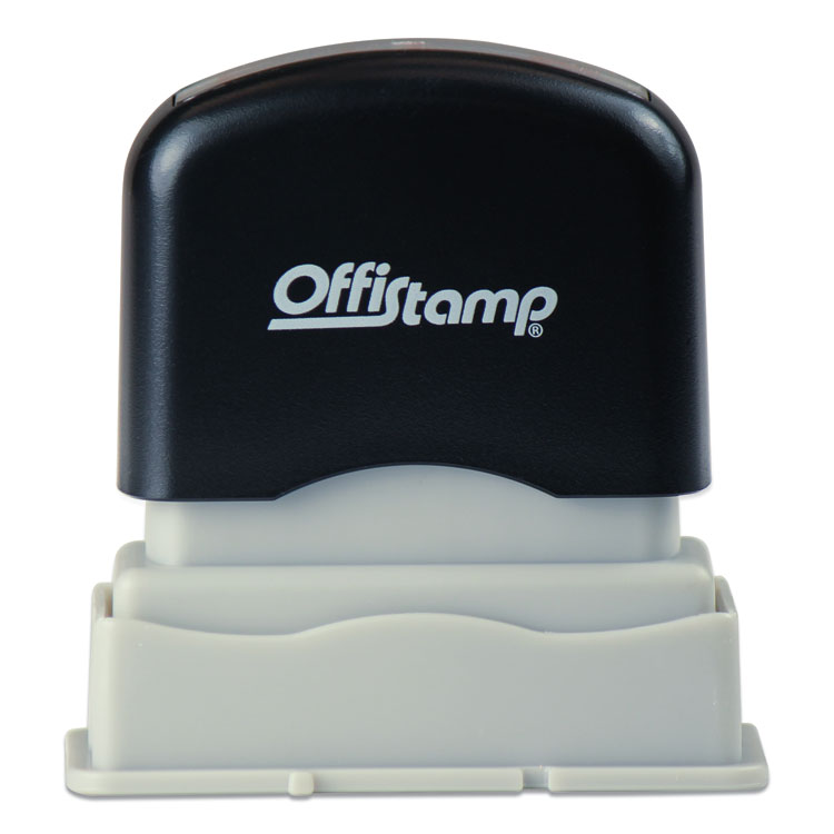 Offistamp Pre-Inked Message Stamp, FILE, 1.63" x 0.38", Red Ink (MKG034513)