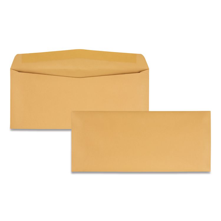 Quality Park Kraft Envelope, #11, Commercial Flap, Gummed Closure, 4.5 x 10.38, Brown Kraft, 500/Box (QUA11362)