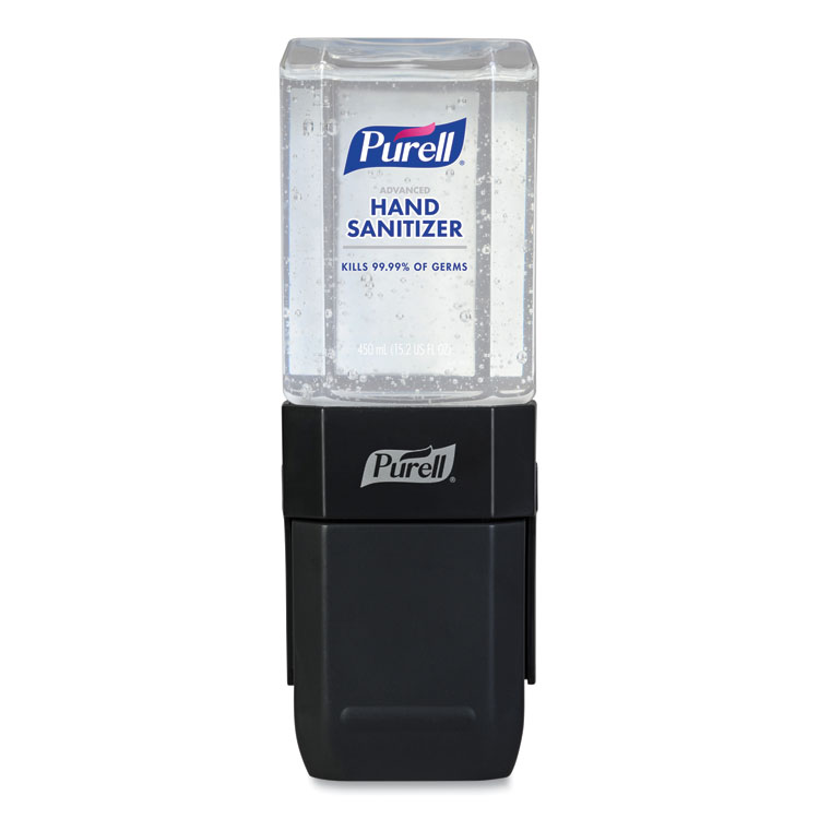 PURELL ES1 Hand Sanitizer Dispenser Starter Kit, 450 mL, 3.12 x 5.88 x 5.81, Graphite, 6/Carton (GOJ4424D6CT)