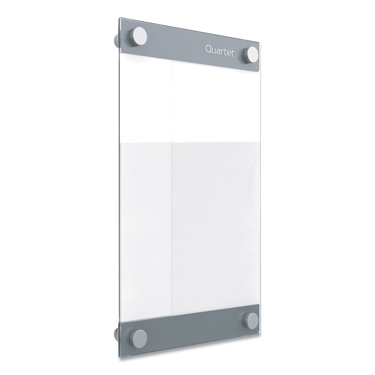 Quartet Infinity Customizable Magnetic Glass Dry-Erase Board, 8.5" x 11", White Surface (QRTGI8511)