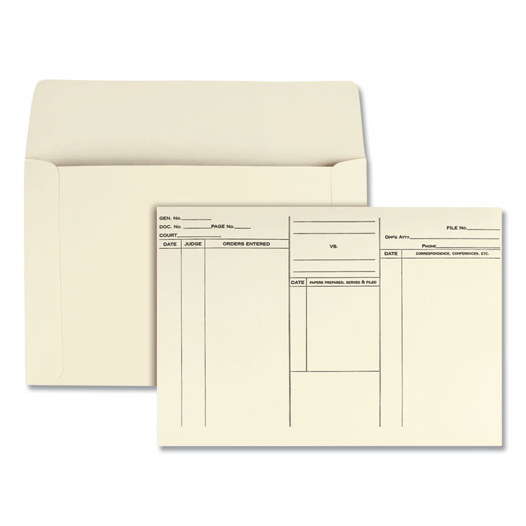Quality Park Attorney's Envelope/Transport Case File, Cheese Blade Flap, Fold-Over Closure, 10 x 14.75, Cameo Buff, 100/Box (QUA89701)
