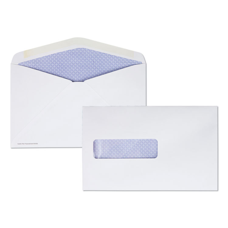 Quality Park Postage Saving Envelope, #6 5/8, Commercial Flap, Gummed Closure, 6 x 9.5, White, 500/Pack (QUA90063)