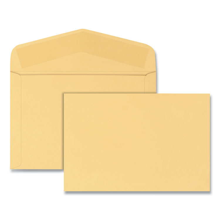 Quality Park Open-Side Booklet Envelope, #15, Hub Flap, Gummed Closure, 10 x 15, Manila, 100/Box (QUA54416)