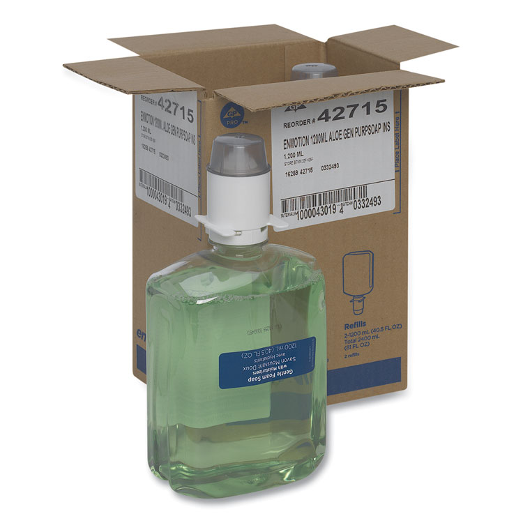 Georgia Pacific Professional GP enMotion Automated Touchless Foam Soap Refill, Tranquil Aloe Scent, 1,200 mL, 2/Carton (GPC42715)