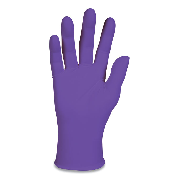 Kimtech PURPLE NITRILE Exam Gloves, Powder-Free, Large, 6 mil Thick, 9.5" Long, Purple, 100/Box (ANS55083)