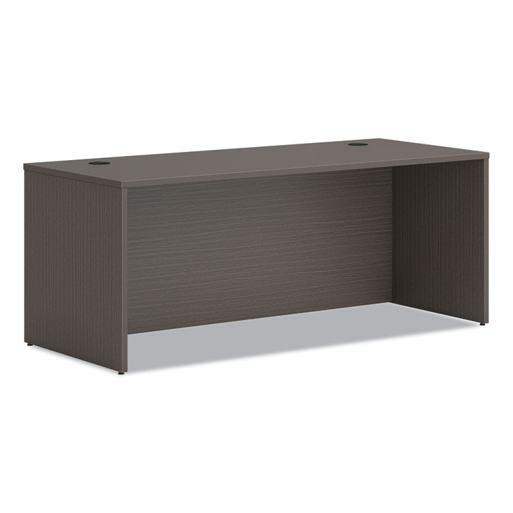 HON Mod Desk Shell, 72" x 30" x 29", Slate Teak (HONLDS7230LS1)