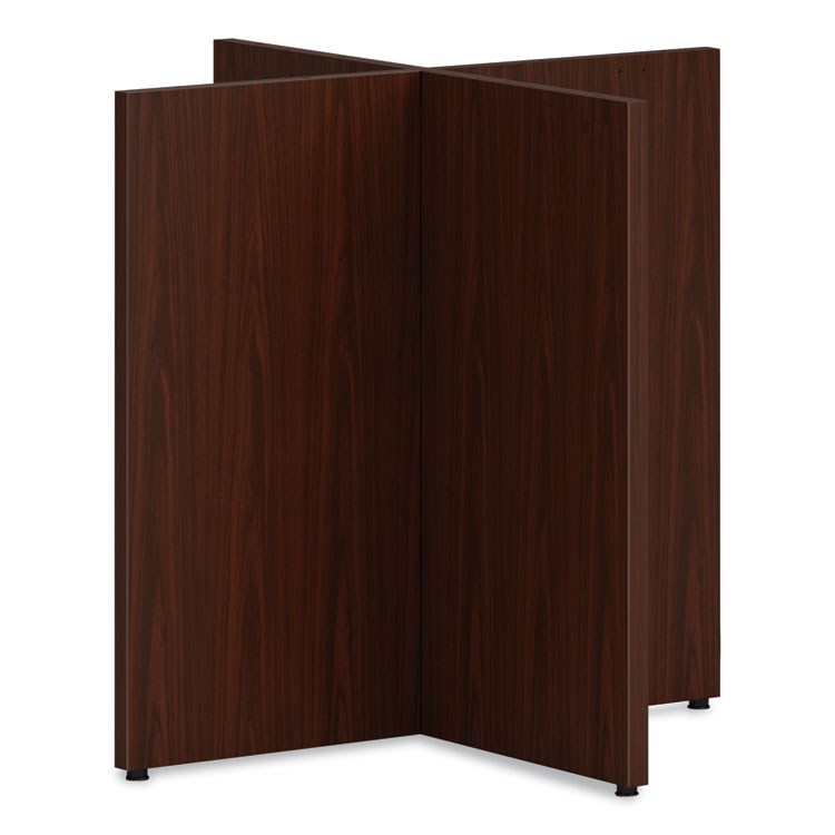 HON Mod X-Base for 48" Table Tops, 30w x 30d x 28h, Traditional Mahogany (HONTBL48BSELT1)