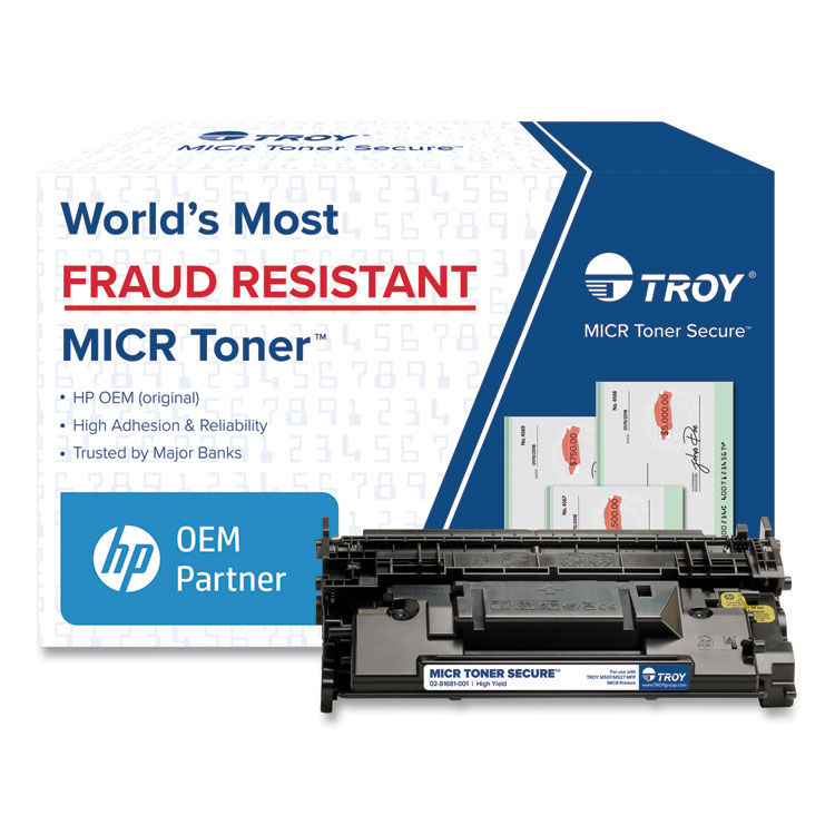 TROY 0281681001 289X High-Yield MICR Toner Secure, Alternative for HP CF289X, Black (TRS02816810E1)