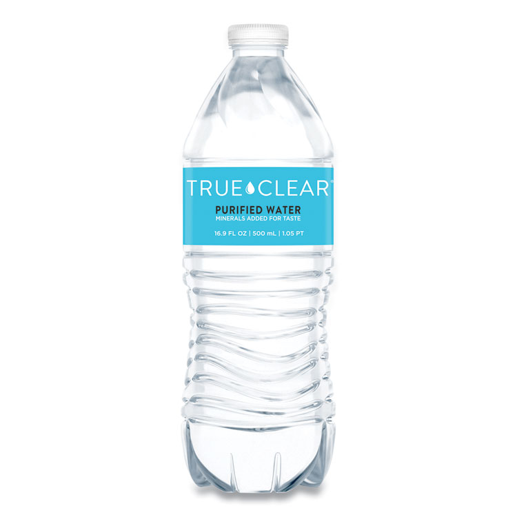 True Clear Purified Bottled Water, 16.9 oz Bottle, 24 Bottles/Carton, 84 Cartons/Pallet (TCLTRC05L24PLT)