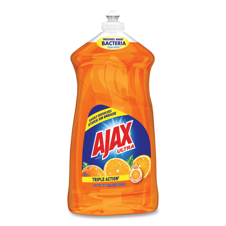 Ajax Liquid Antibacterial Dish Detergent, Orange Scent, 52 oz Bottle (CPC49860)