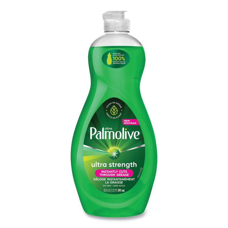 Ultra Palmolive Dishwashing Liquid, Ultra Strength, Original Scent, 20 oz Bottle (CPC45118EA)