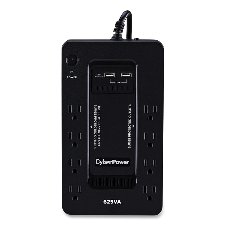 CyberPower ST625U Standby UPS Battery Backup, 8 Outlets, 625 VA, 890 J (CYPST625U)