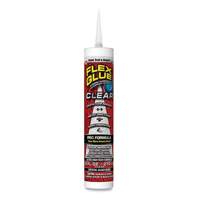 Flex Seal Flex Glue, Pro Formula, 9 oz, Dries Clear (FSGGFSCLRR09)