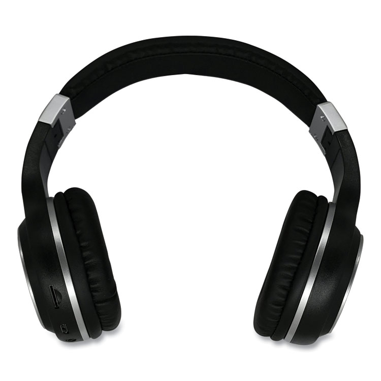Morpheus 360 SERENITY Stereo Wireless Headphones with Microphone, 3 ft Cord, Black/Silver (MHSHP5500B)