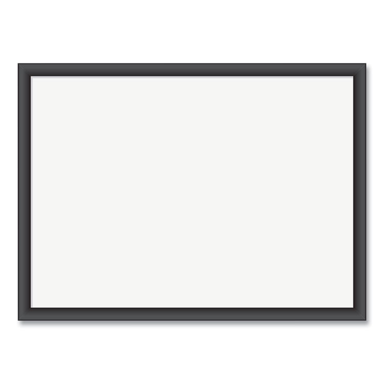 U Brands Magnetic Dry Erase Board with Wood Frame, 24" x 18" (Actual Size: 23" x 17"), White Surface, Black Wood Frame (UBR307U0001)