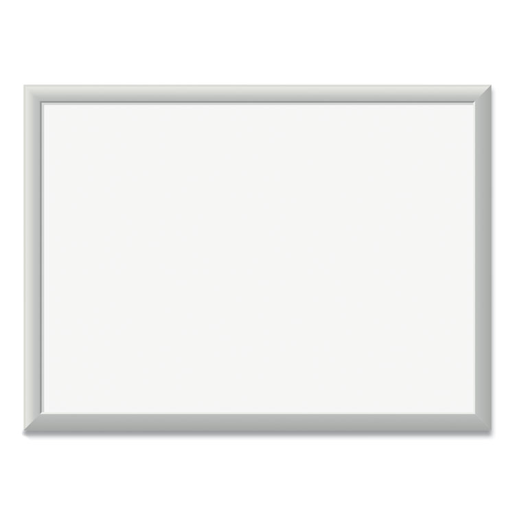 U Brands Magnetic Dry Erase Board with Aluminum Frame, 24" x 18" (Actual Size: 23" x 17"), White Surface, Satin Aluminum Frame (UBR070U0001)