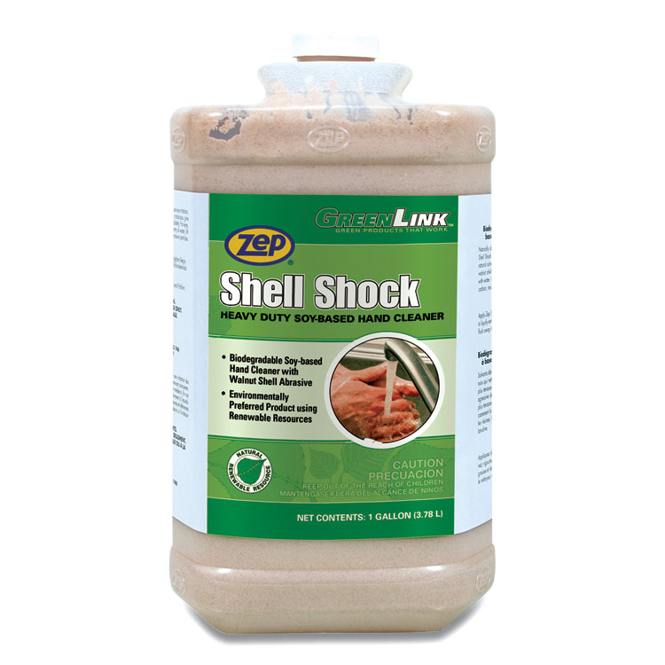 Zep Shell Shock Heavy Duty Soy-Based Hand Cleaner, Cinnamon Scent, 1 gal (ZPP318524EA)