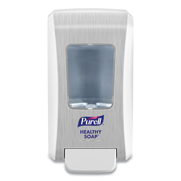 PURELL FMX-20 Soap Push-Style Dispenser, 2,000 mL, 6.5 x 4.68 x 11.66, White, 6/Carton (GOJ523006CT)