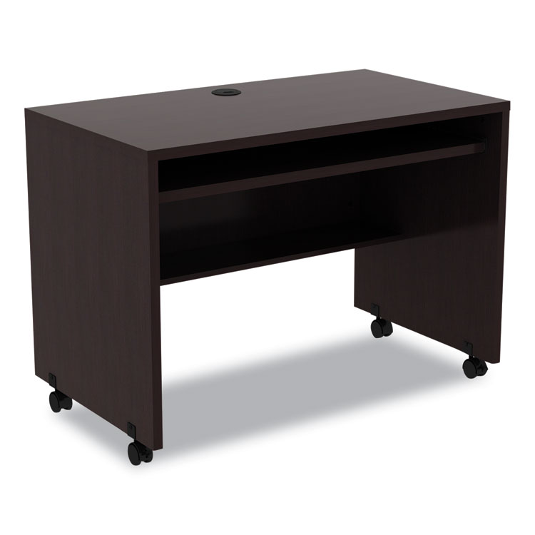 Alera Alera Valencia Series Mobile Workstation Desk, 41.38" x 23.63" x 30", Espresso (ALEVA204224ES)