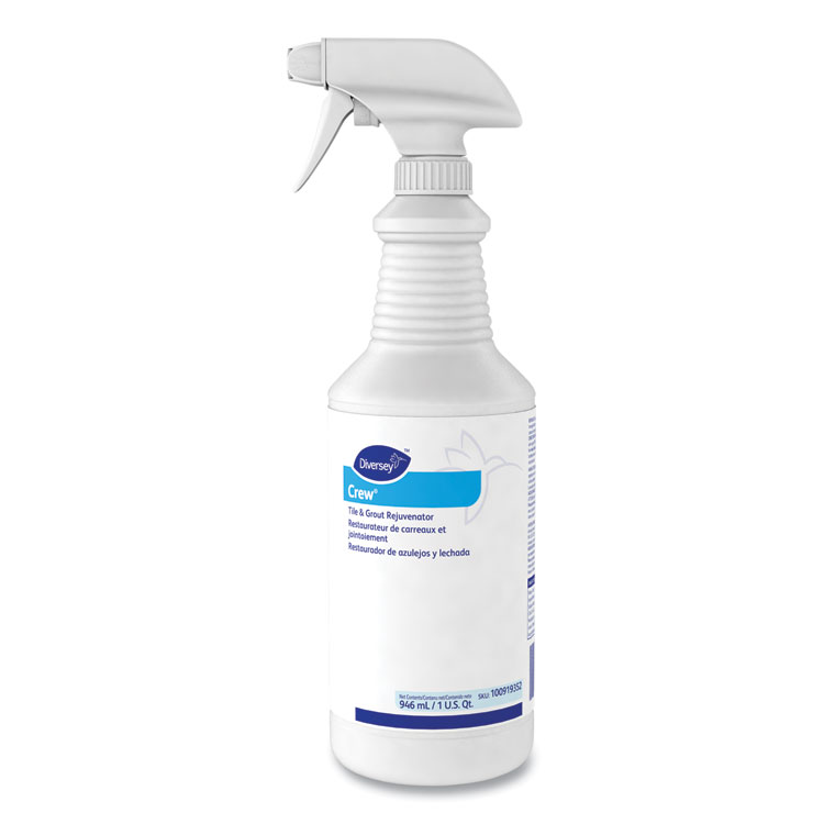 Diversey Crew Tile and Grout Rejuvenator, 32 oz Spray Bottle, 12/Carton (DVO100919352)