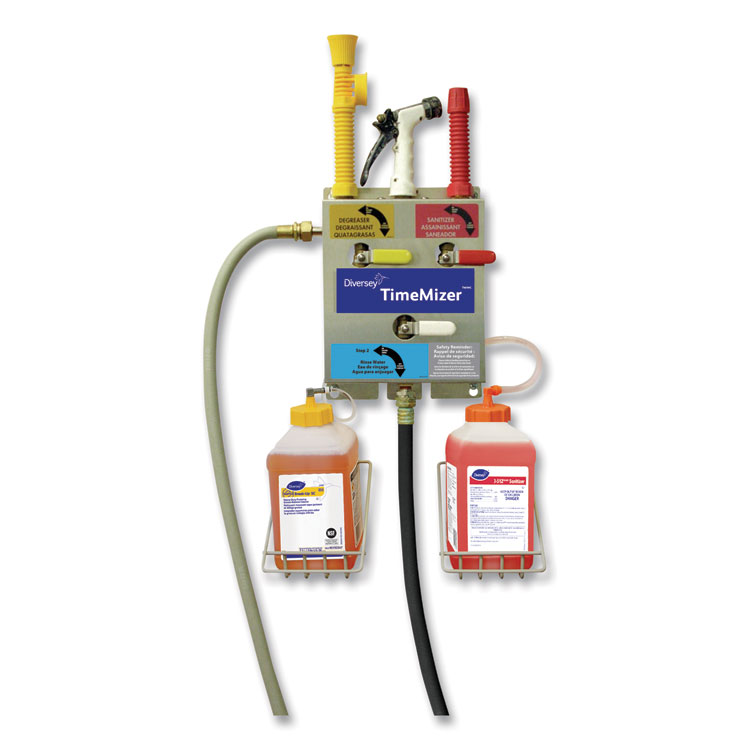 Diversey J-Fill Time Mizer Spray System, 2.5 L, Two Dispenser, 13 x 7.5 x 21.61, Stainless Steel (DVS100863409)