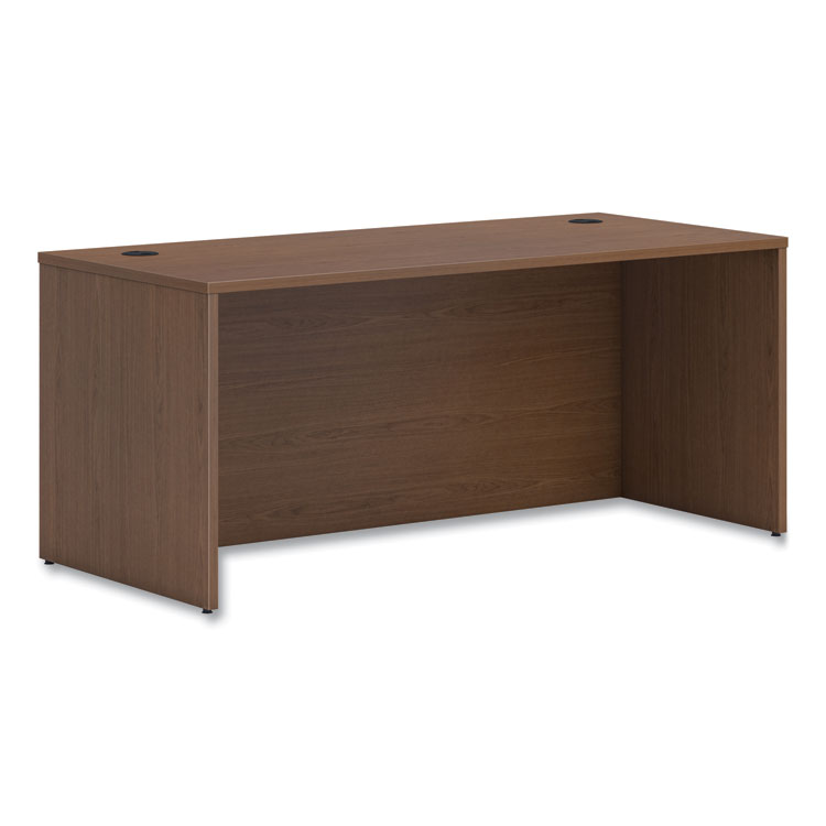 HON Mod Desk Shell, 66" x 30" x 29", Sepia Walnut (HONLDS6630LE1)