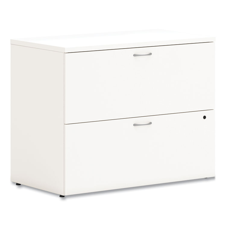HON Mod Lateral File, 2 Legal/Letter-Size File Drawers, Simply White, 36" x 20" x 29" (HONLLF3620L2LP1)