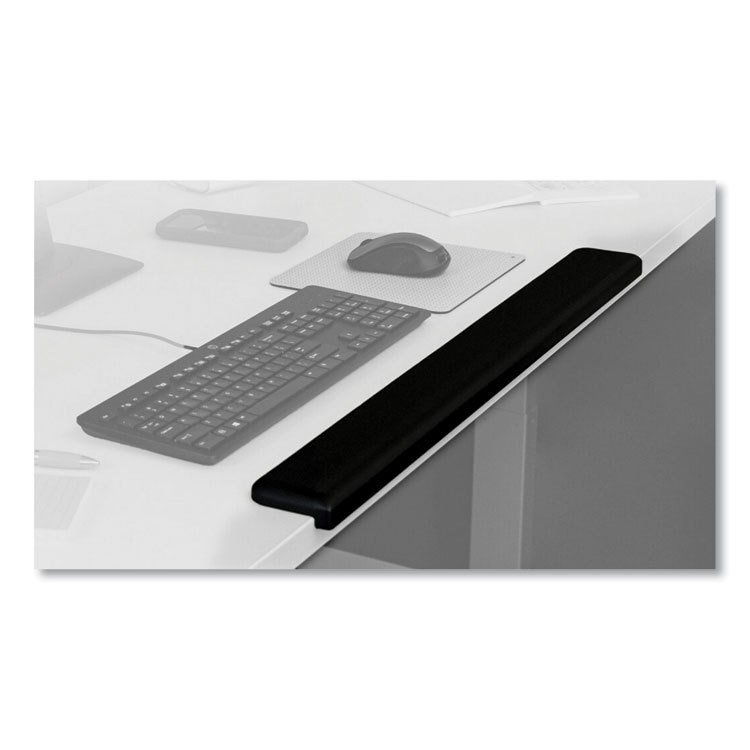 3M Gel Wrist Rest for Standing Desks, 30.13 x 3.25, Black (MMMWR200B)