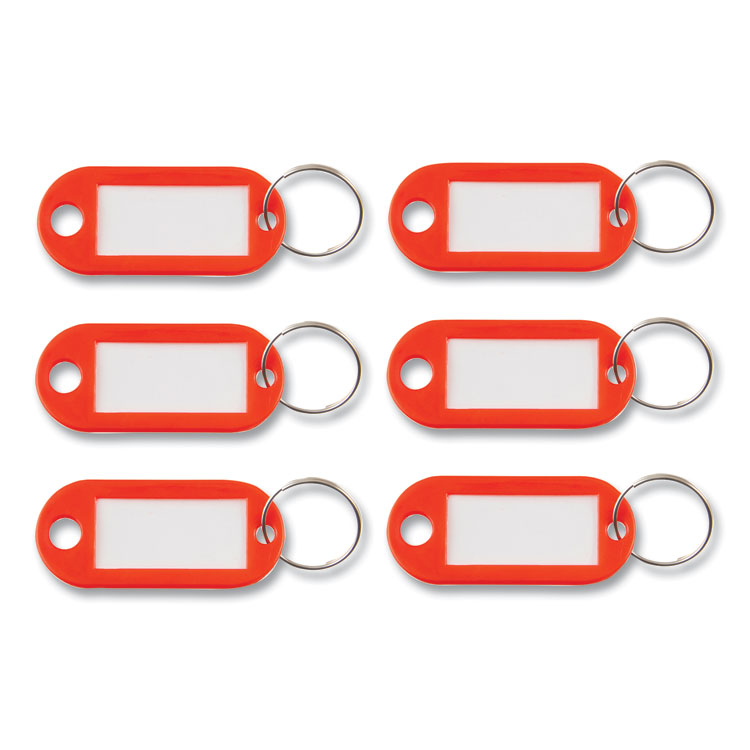 AVTKEY98018 - Advantus Key Tags Label Window, 0.88 x 0.19 x 2, Red, 6/Pack (AVTKEY98018)