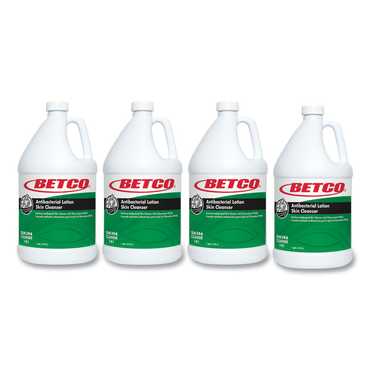 BETCO CORPORATION Antibacterial Lotion Skin Cleanser Refill, Tropical Hibiscus Scent, 1 gal, 4/Carton (BET1410400)